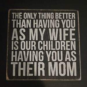 Inspirational Quote Plaque - Black and White